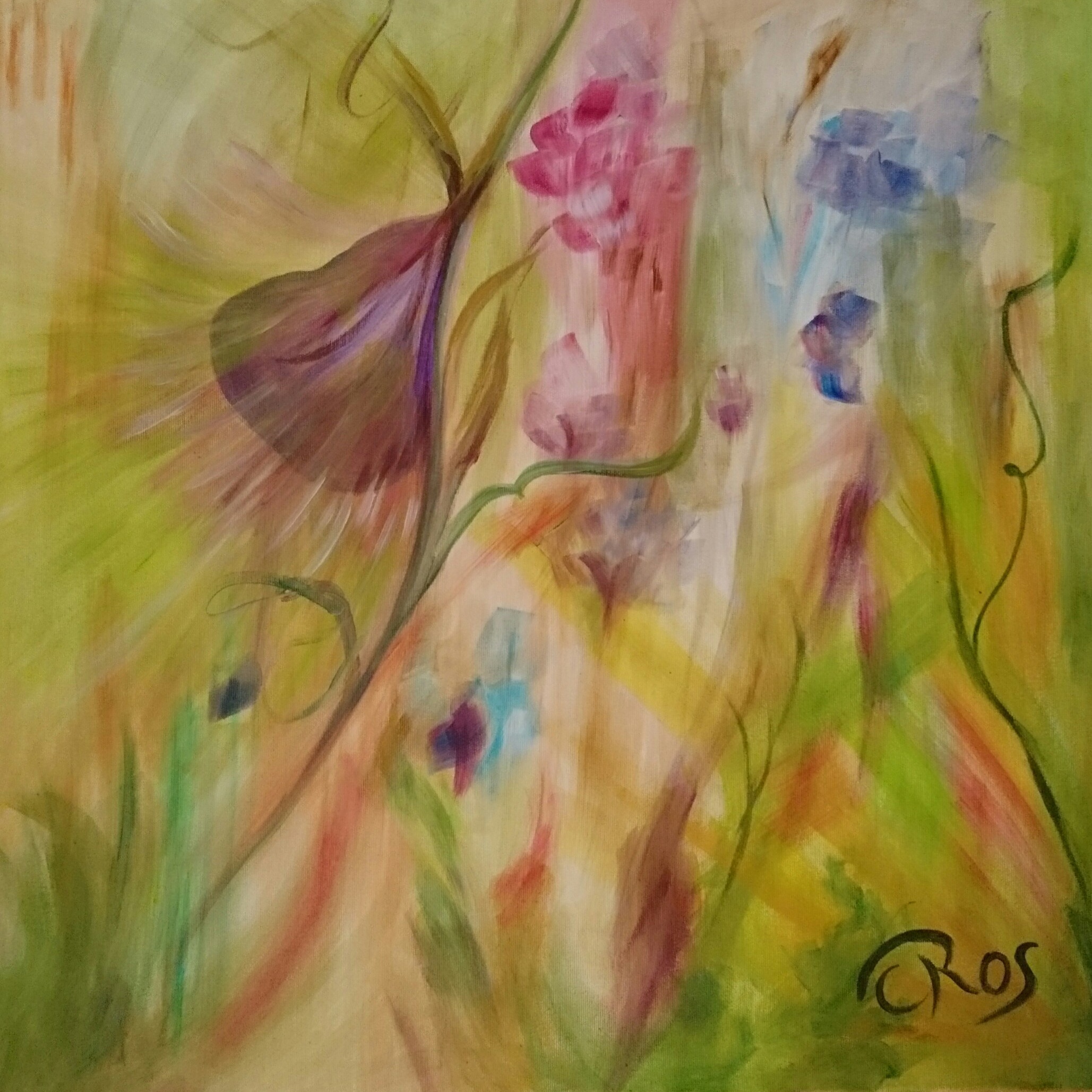 Papillon fleuri